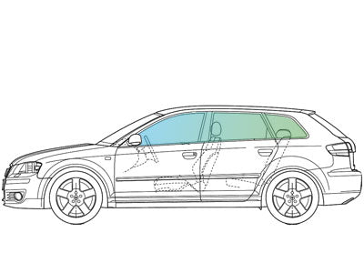 Audi A3 (3 Door) 2003-2012 Side Window Replacement - VehicleGlaze