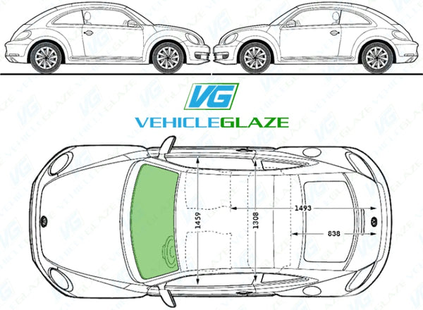 Volkswagen Beetle Hatch/Cabriolet 2010/- Windscreen Replacement -  VehicleGlaze