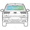 Audi Q7 2015/- <br> Rear Window Replacement