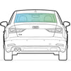 Audi A3 Saloon 2013/- <br> Rear Window Replacement