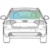 Audi A4 Avant 2008-2016 <br> Rear Window Replacement