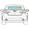Audi A5 Cabriolet 2009-2017 <br> Rear Window Replacement