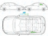 Audi A1 (3 Door) 2010/-Side Window Replacement-Side Window-Passenger Left Rear Quarter Glass-Green (Standard Spec)-VehicleGlaze