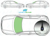 Audi A3 (3 Door) 2003-2012-Windscreen Replacement-Windscreen-Green With Grey Top Tint-Yes-VehicleGlaze