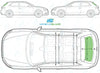 Audi A3 (3 Door) 2012/-Rear Window Replacement-Rear Window-Rear Window (Heated)-Green (Standard Spec)-VehicleGlaze