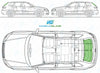 Audi A3 (5 Door) 2004-2012-Rear Window Replacement-Rear Window-Rear Window (Heated)-Green (Standard Spec)-VehicleGlaze