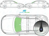 Audi A3 (5 Door) 2012/-Windscreen Replacement-Windscreen-2012-Green With Grey Top Tint-Rain/Light Sensor-VehicleGlaze