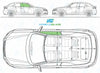 Audi A3 Convertible 2008-2014-Side Window Replacement-Side Window-Driver Right Front Door Glass-Green (Standard Spec)-VehicleGlaze