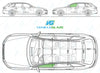 Audi A4 Avant 2008-2016-Side Window Replacement-Side Window-Passenger Left Front Door Glass-Green (Standard Spec)-VehicleGlaze