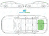 Audi A5 Sportback 2009-2016-Rear Window Replacement-Rear Window-Backlight HTD ANT With 4 Terminals-Green (Standard Spec)-VehicleGlaze
