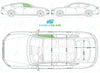 Audi A5 Sportback 2009-2016-Side Window Replacement-Side Window-Driver Right Front Door Glass-Green (Standard Spec)-VehicleGlaze