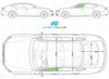 Audi A5 Sportback 2009-2016-Side Window Replacement-Side Window-Passenger Left Front Door Glass-Green (Standard Spec)-VehicleGlaze