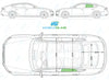 Audi A5 Sportback 2009-2016-Side Window Replacement-Side Window-Passenger Left Rear Door Glass-Green (Standard Spec)-VehicleGlaze