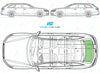 Audi A6 Avant 2011/-Rear Window Replacement-Rear Window-Rear Window HTD-Green (Standard Spec)-VehicleGlaze