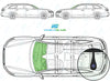 Audi A6 Avant 2011/-Windscreen Replacement-Windscreen-2011-Green (standard tint 3%)-Rain/Light Sensor (Acoustic)-VehicleGlaze