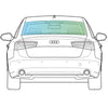 Audi A6 Saloon 2011/- <br> Rear Window Replacement