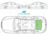 Audi A6 Saloon 2004-2011-Rear Window Replacement-Rear Window-Backlight HTD 04/11-Green (Standard Spec)-VehicleGlaze