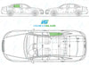 Audi A6 Saloon 2004-2011-Side Window Replacement-Side Window-Driver Right Rear Door Glass-Green (Standard Spec)-VehicleGlaze