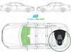 Audi A6 Saloon 2011/-Windscreen Replacement-Windscreen-2011-Green (standard tint 3%)-Rain/Light Sensor + LDW Camera-VehicleGlaze