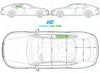 Audi A7 Sportback 2010/-Side Window Replacement-Side Window-Driver Right Rear Door Glass-Green (Standard Spec)-VehicleGlaze