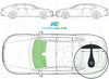 Audi A7 Sportback 2010/-Windscreen Replacement-Windscreen-2010-Green (standard tint 3%)-Rain/Light Sensor (Acoustic)-VehicleGlaze