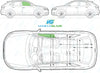 Audi Q3 2011-2017-Side Window Replacement-Side Window-Driver Right Front Door Glass-Green (Standard Spec)-VehicleGlaze