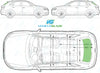 Audi Q3 2011-2017-Rear Window Replacement-Rear Window-Rear Window (Heated)-Green (Standard Spec)-VehicleGlaze