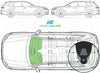 Audi Q7 2015/-Windscreen Replacement-Windscreen-Green (standard tint 3%)-Rain/Light Sensor + Camera-VehicleGlaze