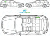 BMW 1 Series (5 Door) 2004-2012-Side Window Replacement-Side Window-Driver Right Rear Door Vent Glass-Green (Standard Spec)-VehicleGlaze