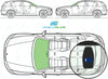 BMW 1 Series (5 Door) 2004-2012-Windscreen Replacement-Windscreen-Green (standard tint 3%)-Rain/Light Sensor-VehicleGlaze