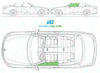 BMW 3 Series Cabriolet 2007-2014-Side Window Replacement-Side Window-Passenger Left Front Door Glass-Green (Standard Spec)-VehicleGlaze
