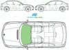BMW 3 Series Compact 2001-2004-Windscreen Replacement-Windscreen-Green (standard tint 3%)-No Sensor-VehicleGlaze