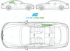 BMW 3 Series Coupe 2006-2013-Side Window Replacement-Side Window-Driver Right Rear (OEM) Quarter Glass-Green (Standard Spec)-VehicleGlaze