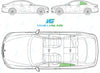 BMW 3 Series Coupe 2006-2013-Side Window Replacement-Side Window-Passenger Left Rear Quarter Glass (OEM)-Green (Standard Spec)-VehicleGlaze