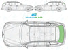 BMW 3 Series Estate 2012/-Rear Window Replacement-Rear Window-Backlight HTD OPN-Green (Standard Spec)-VehicleGlaze
