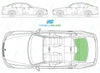 BMW 3 Series Saloon 2005-2012-Rear Window Replacement-Rear Window-Backlight HTD 05/12-Green (Standard Spec)-VehicleGlaze