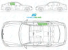BMW 3 Series Saloon 2005-2012-Side Window Replacement-Side Window-Driver Right Rear Door Glass-Green (Standard Spec)-VehicleGlaze