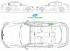 BMW 3 Series Saloon 2005-2012-Side Window Replacement-Side Window-Driver Right Rear Vent Glass-Green (Standard Spec)-VehicleGlaze