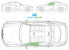 BMW 3 Series Saloon 2005-2012-Side Window Replacement-Side Window-Passenger Left Front Door Glass-Green (Standard Spec)-VehicleGlaze