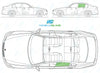 BMW 3 Series Saloon 2005-2012-Side Window Replacement-Side Window-Passenger Left Rear Door Glass-Green (Standard Spec)-VehicleGlaze