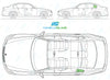 BMW 3 Series Saloon 2005-2012-Side Window Replacement-Side Window-Passenger Left Rear Vent Glass-Green (Standard Spec)-VehicleGlaze