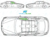BMW 4 Series Gran Coupe 2014/-Side Window Replacement-Side Window-Driver Right Front Door Glass-Green (Standard Spec)-VehicleGlaze