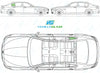 BMW 5 Series Saloon 2010-2017-Side Window Replacement-Side Window-Driver Right Rear Vent Glass-Green (Standard Spec)-VehicleGlaze