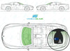 BMW 6 Series Cabriolet 2004-2012-Windscreen Replacement-Windscreen-Green With Green Top Tint-Rain/Light Sensor + LDW Lane Departure Warning Camera-VehicleGlaze