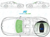 BMW 6 Series Cabriolet 2004-2012-Windscreen Replacement-Windscreen-Green With Green Top Tint-Rain/Light Sensor-VehicleGlaze