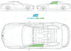 BMW 6 Series Cabriolet 2012/-Side Window Replacement-Side Window-Passenger Left Front Door Glass-Green (Standard Spec)-VehicleGlaze