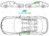 BMW 6 Series Coupe 2004-2011-Bodyglass Replacement-BMW 6 Series Coupe 2004-2011-Passenger Left Front Door Glass-Green (Standard Spec)-VehicleGlaze