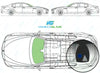 BMW 6 Series Gran Coupe 2012/-Windscreen Replacement-Windscreen-2011-Blue (Sola Coating) With Grey Top Tint-Rain/Light Sensor + Camera-VehicleGlaze