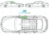 BMW 6 Series Gran Coupe 2012/-Side Window Replacement-Side Window-Driver Right Front Door Glass-Green (Standard Spec)-VehicleGlaze