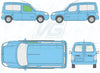 Citroen Berlingo 1998-2012-Side Window Replacement-Side Window-Driver Right Front Door Glass-Green (Standard Spec)-VehicleGlaze